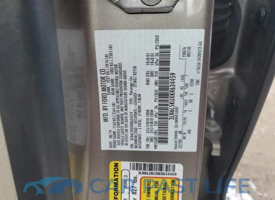 3LN6L5KUXKR634459# 12