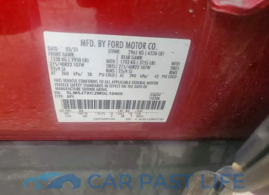 5LM5J7XC2MGL10409# 13