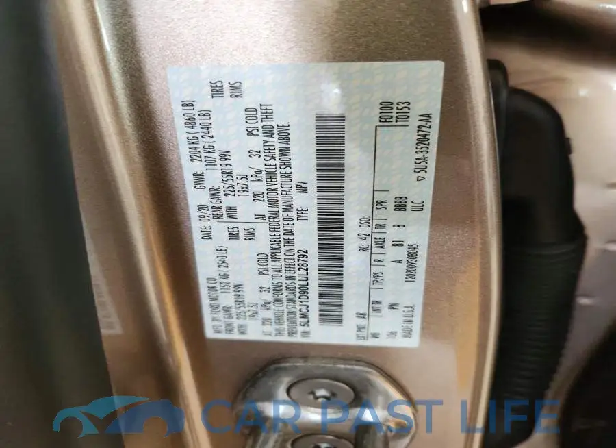 5LMCJ1D90LUL28792# 12