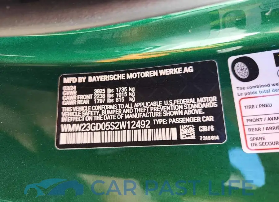 WMW23GD05S2W12492# 12
