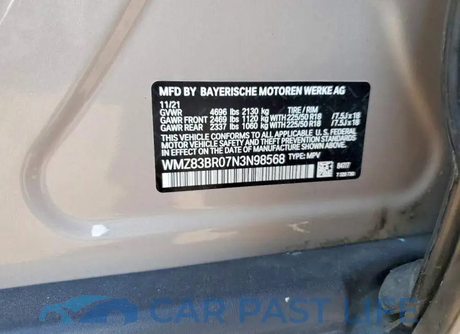 WMZ83BR07N3N98568# 12