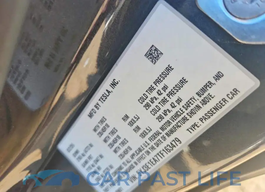 5YJ3E1EA7TF163479# 12
