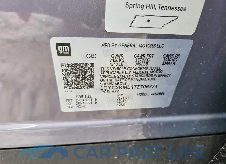 1GYC3KML4TZ706774# 12