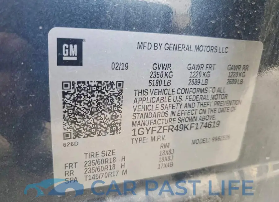 1GYFZFR49KF174619# 13