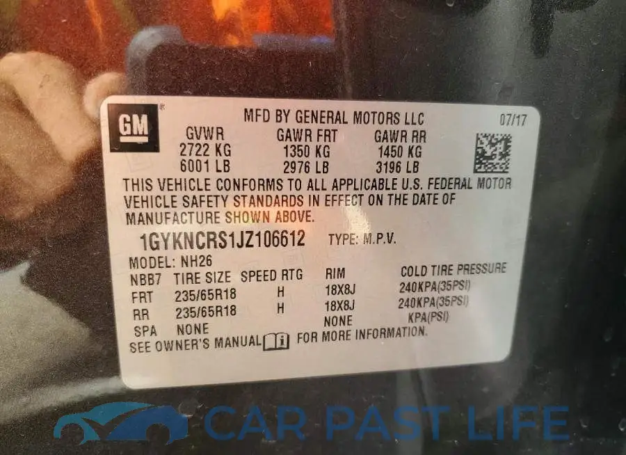 1GYKNCRS1JZ106612# 13