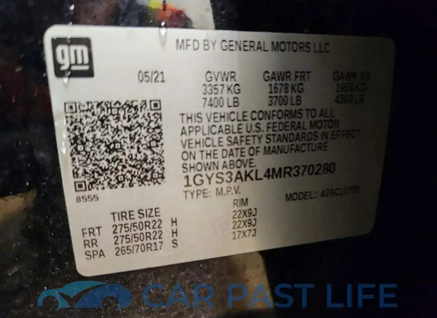 1GYS3AKL4MR370280# 13