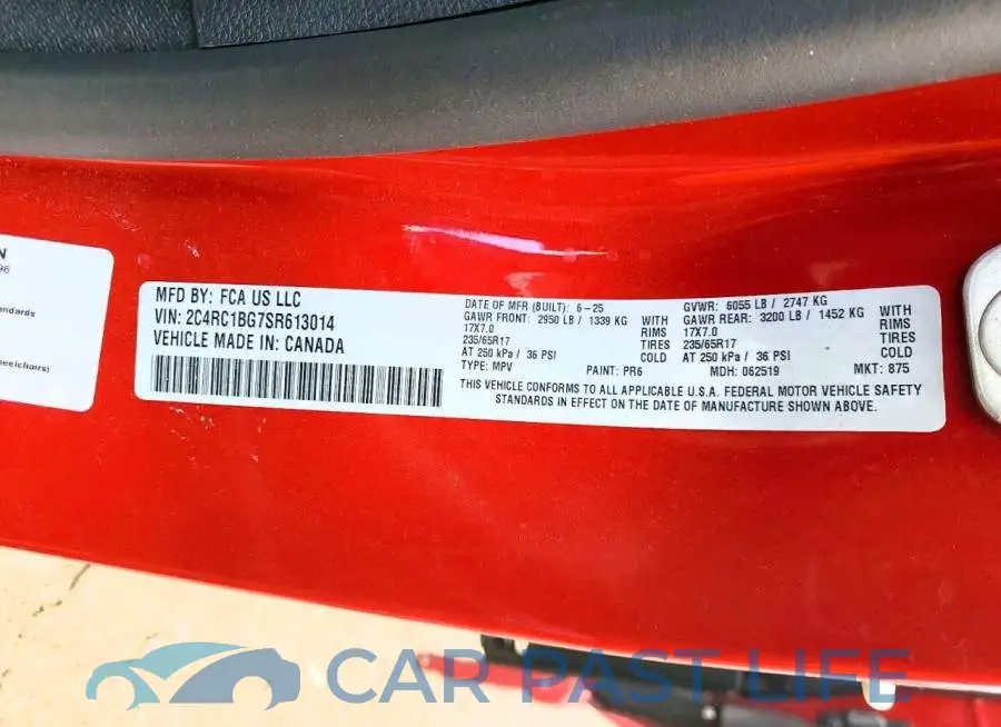 2C4RC1BG7SR613014# 13