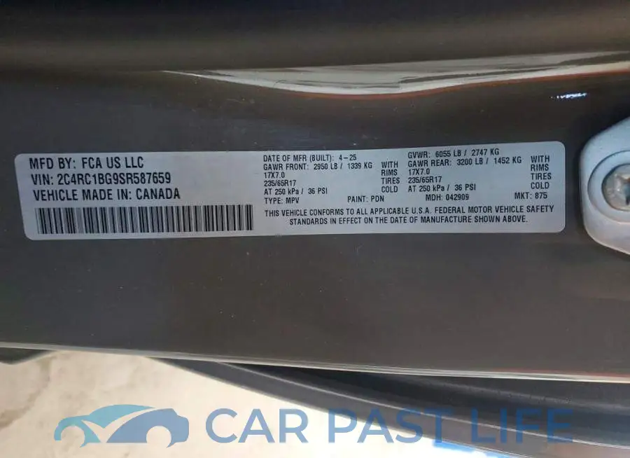 2C4RC1BG9SR587659# 14