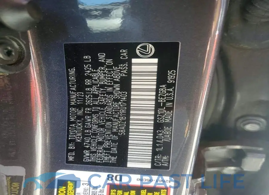 58ADZ1B11RU171403# 12