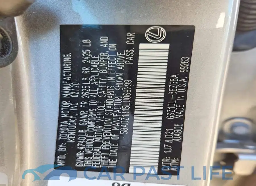 58ADZ1B15LU069299# 13