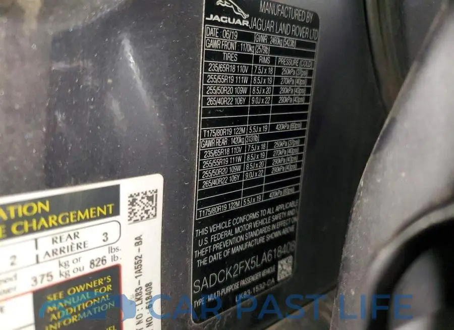 SADCK2FX5LA618408# 13