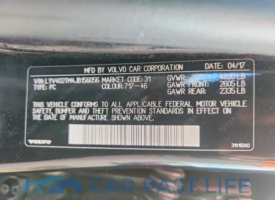 LYV402TM4JB156056# 12