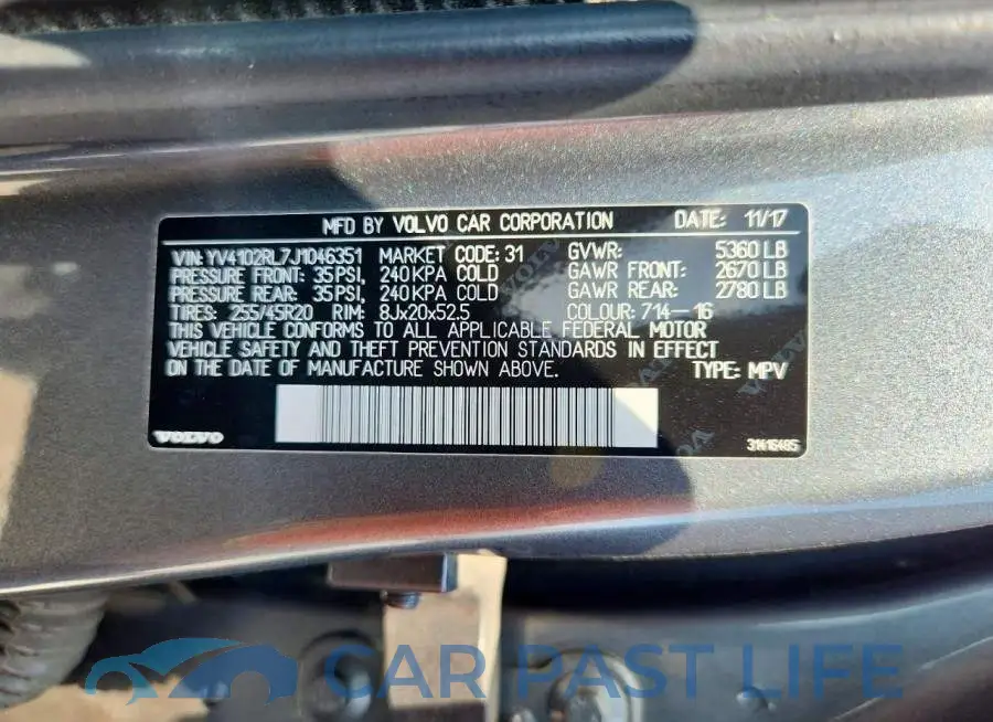YV4102RL7J1046351# 14