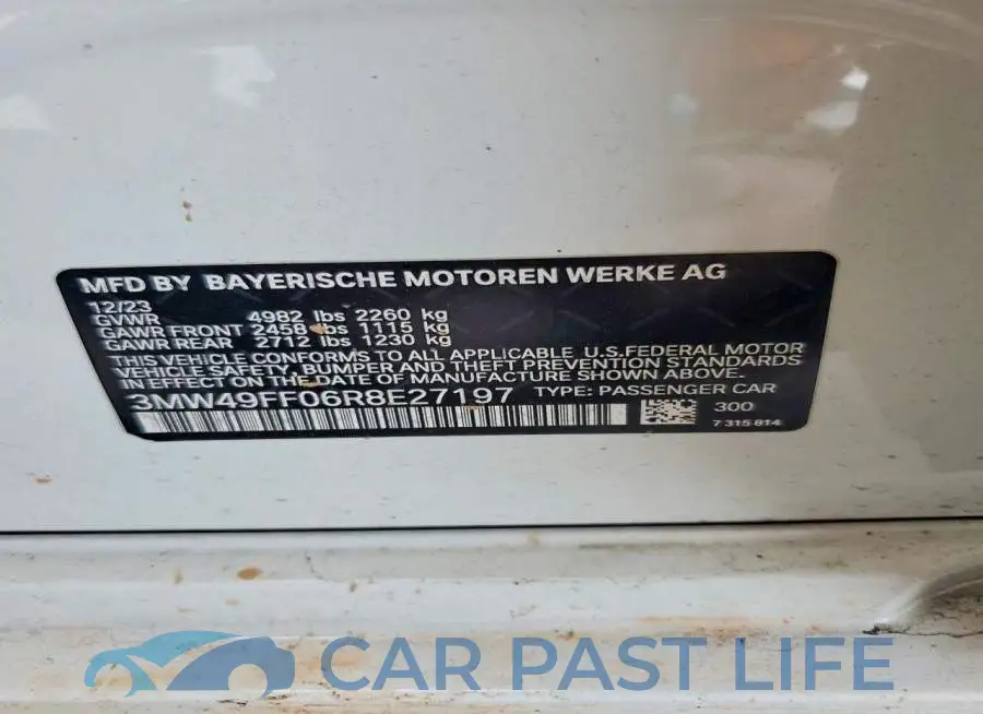 3MW49FF06R8E27197# 12