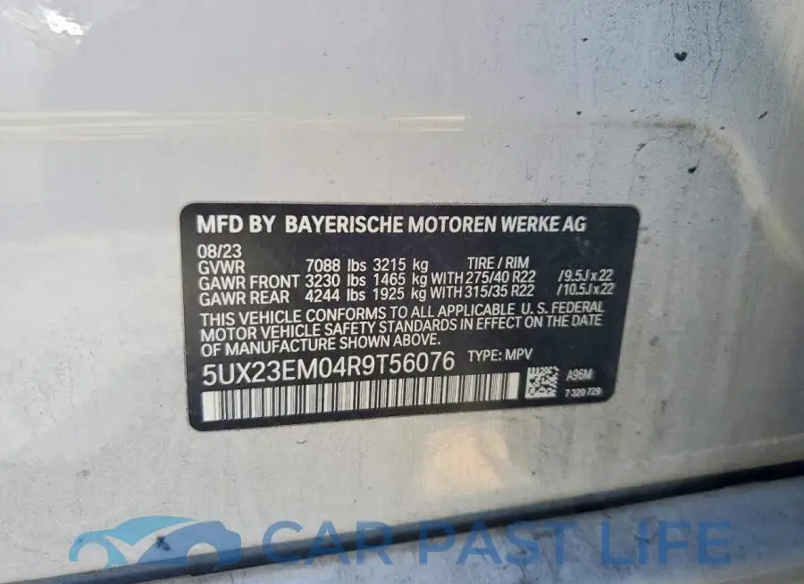5UX23EM04R9T56076# 13