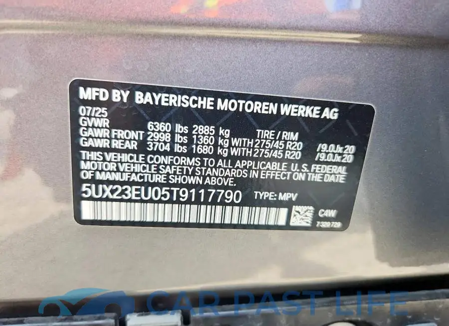 5UX23EU05T9117790# 13