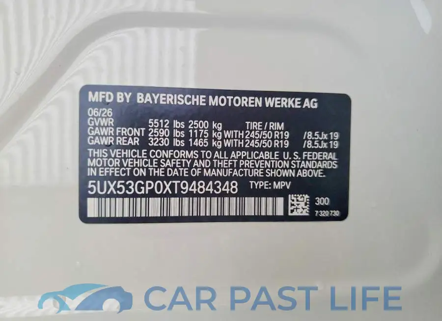 5UX53GP0XT9484348# 13