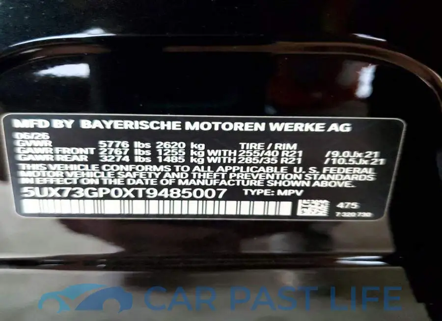 5UX73GP0XT9485007# 14