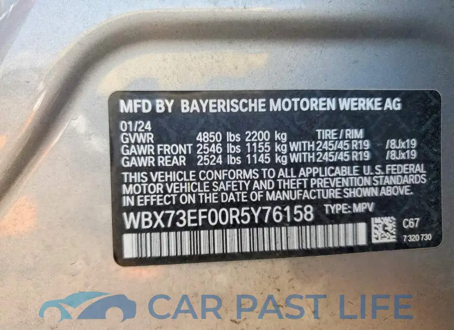 WBX73EF00R5Y76158# 13