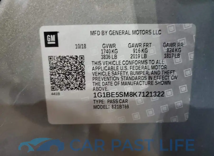 1G1BE5SM8K7121322# 12