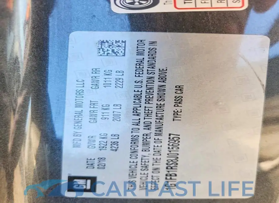 1G1FB1RS8J0156957# 12