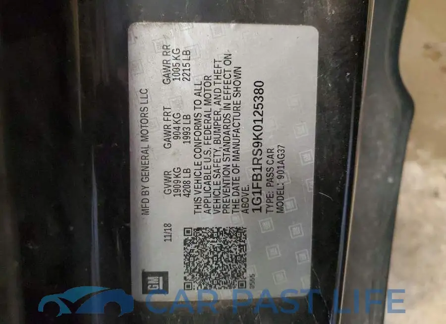 1G1FB1RS9K0125380# 12