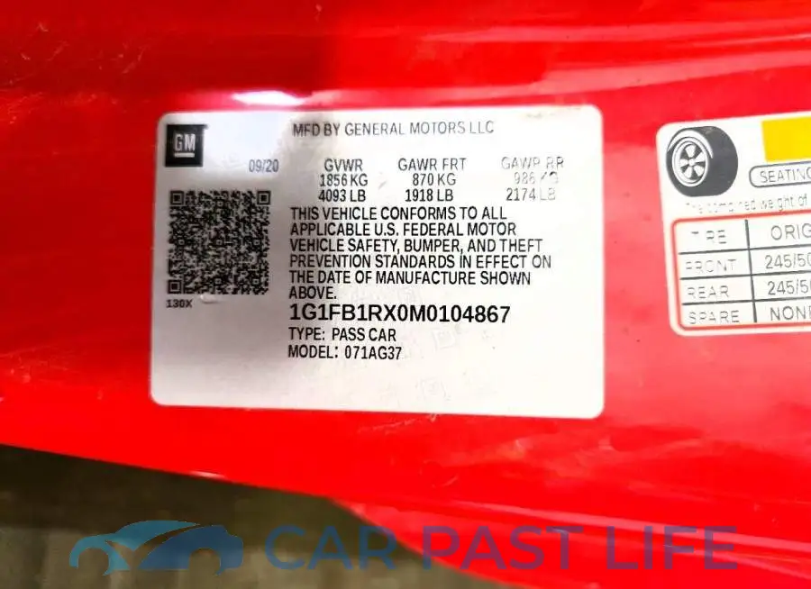 1G1FB1RX0M0104867# 12