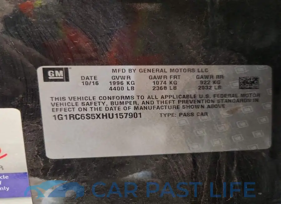 1G1RC6S5XHU157901# 12