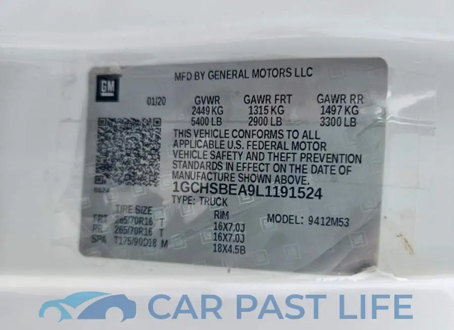 1GCHSBEA9L1191524# 13