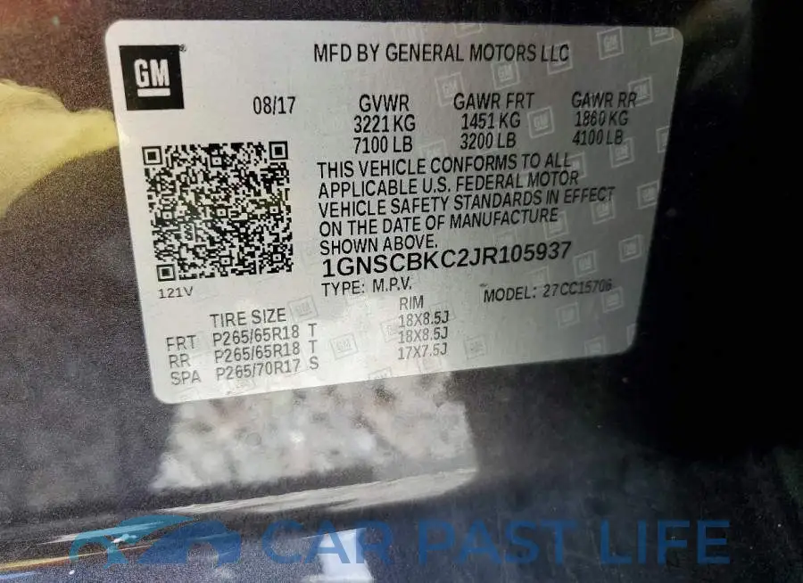 1GNSCBKC2JR105937# 13