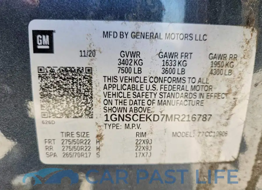 1GNSCEKD7MR216787# 14