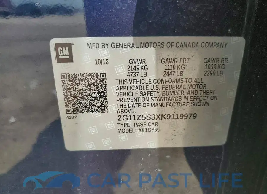 2G11Z5S3XK9119979# 12
