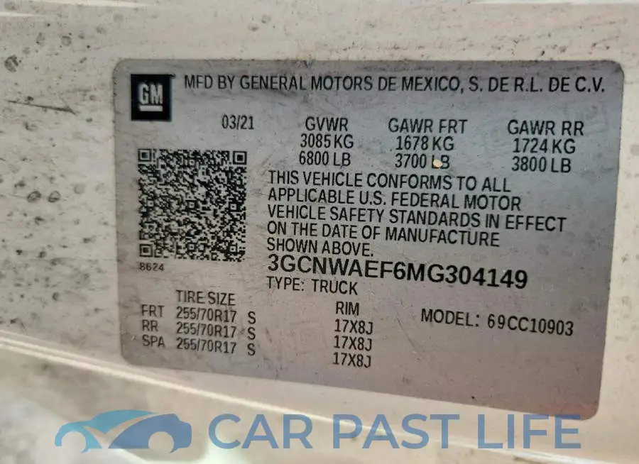 3GCNWAEF6MG304149# 12
