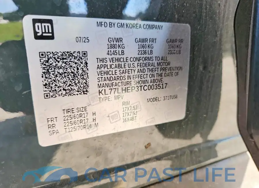 KL77LHEP3TC003517# 13