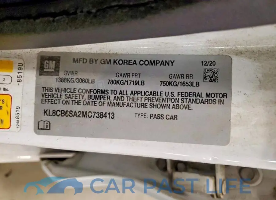 KL8CB6SA2MC738413# 13