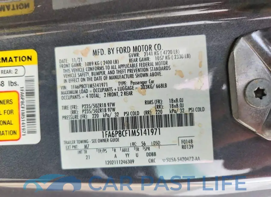 1FA6P8CF1M5141971# 13