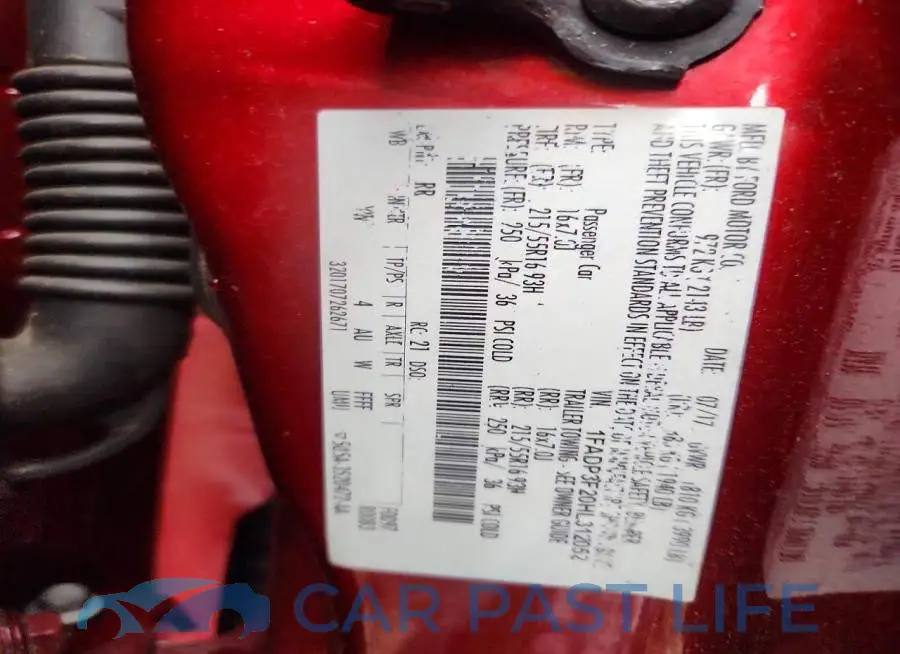 1FADP3F20HL312052# 12