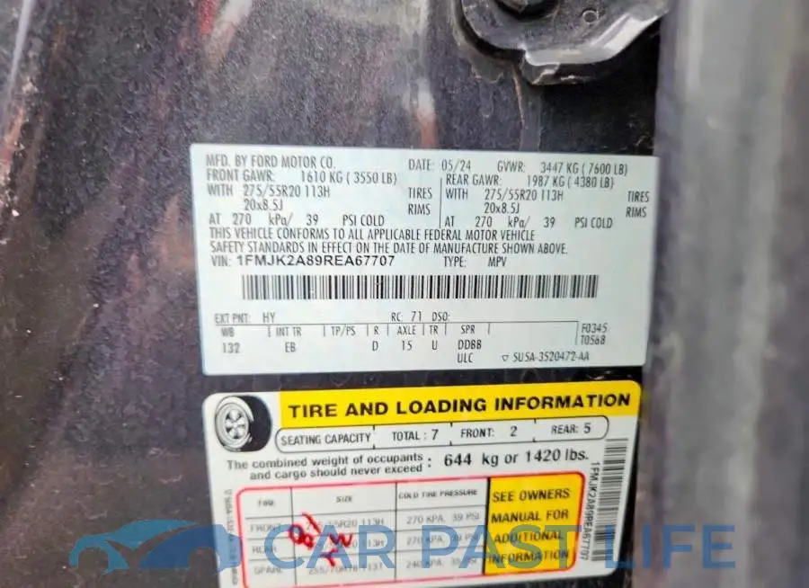 1FMJK2A89REA67707# 13
