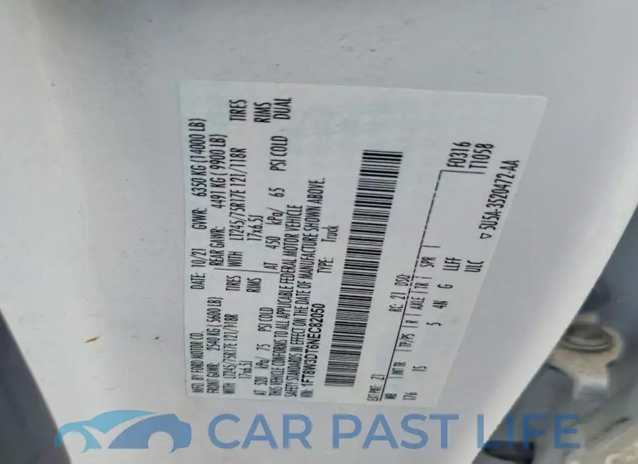1FT8W3DT6NEC82050# 12