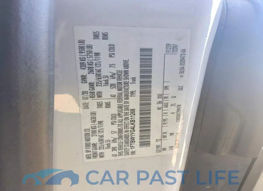 1FTBW1YG4LKB11268# 13