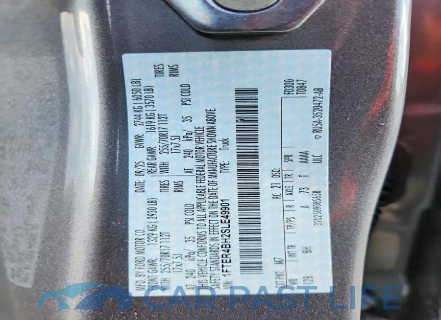 1FTER4BH2SLE49901# 12