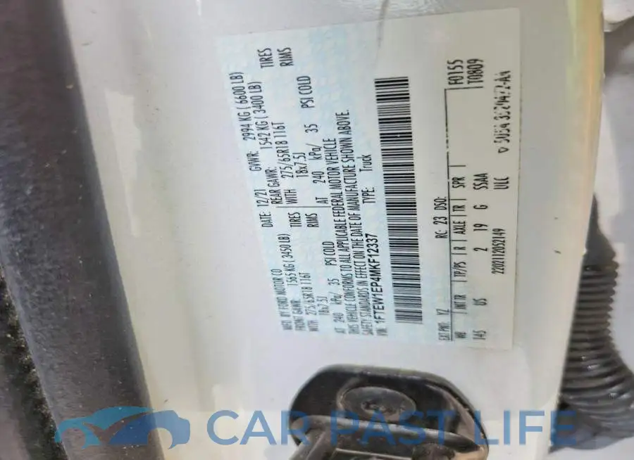 1FTEW1EP4MKF12337# 12
