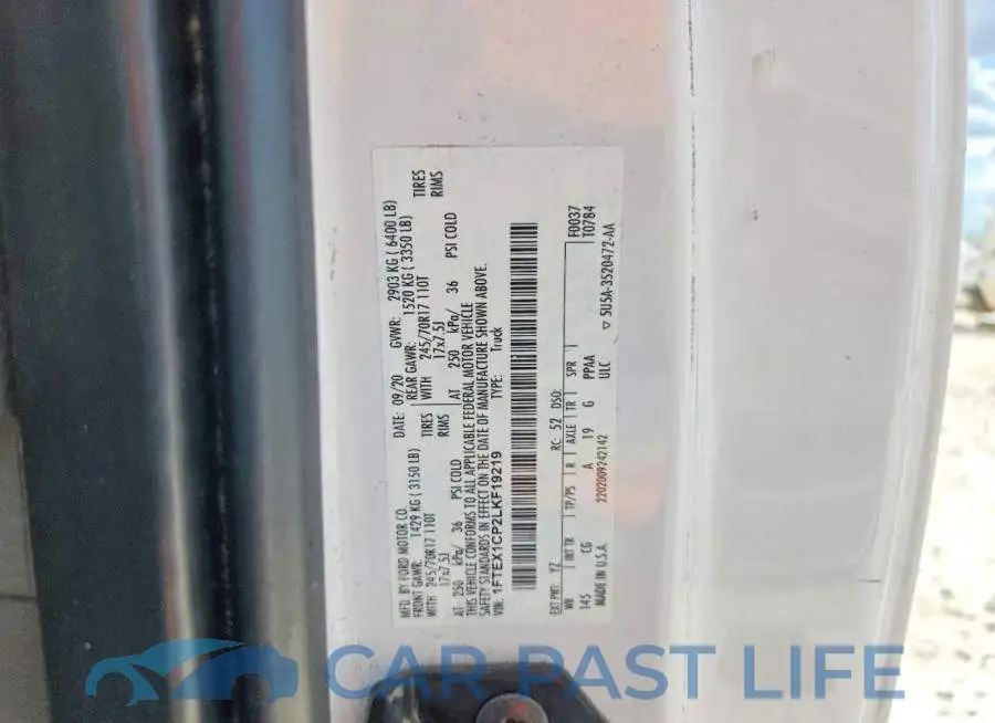 1FTEX1CP2LKF19219# 12