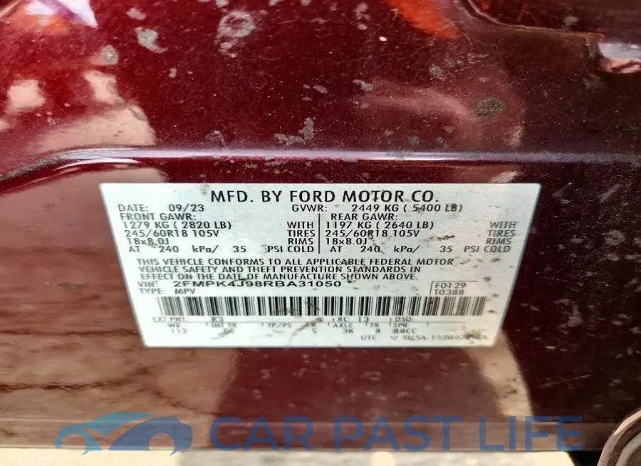 2FMPK4J98RBA31050# 13