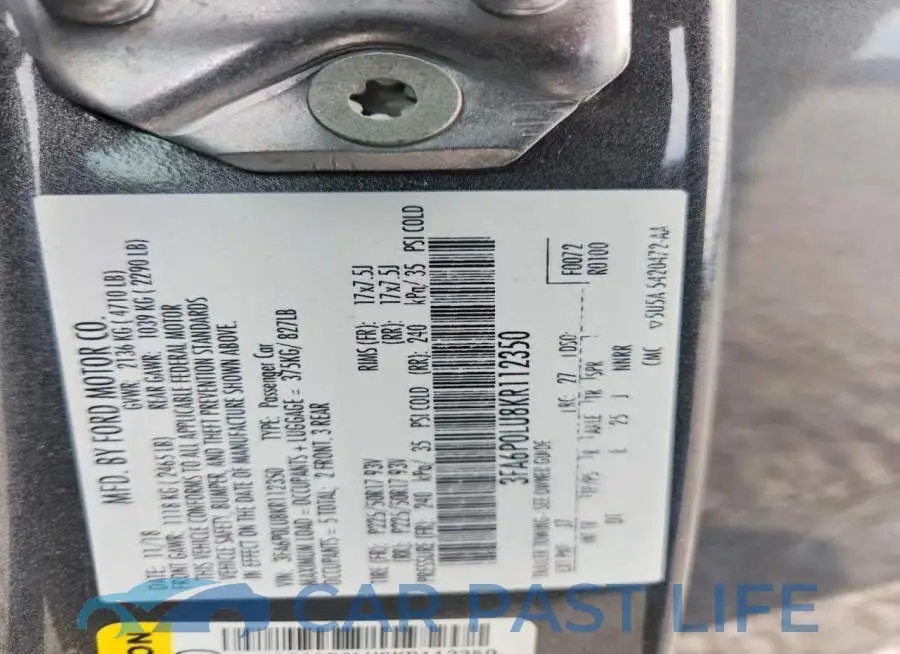 3FA6P0LU8KR112350# 13