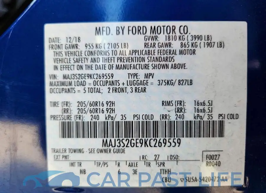 MAJ3S2GE9KC269559# 13