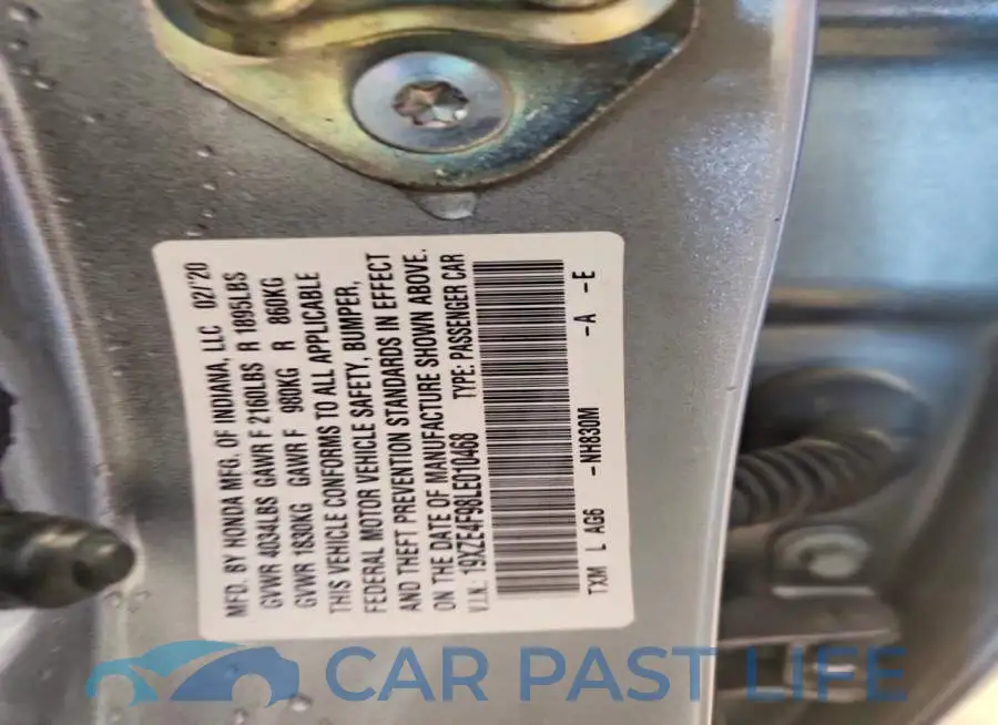 19XZE4F98LE010468# 12