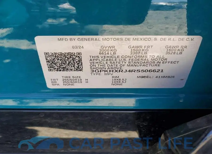 3GPKHXRJ4RS506621# 13