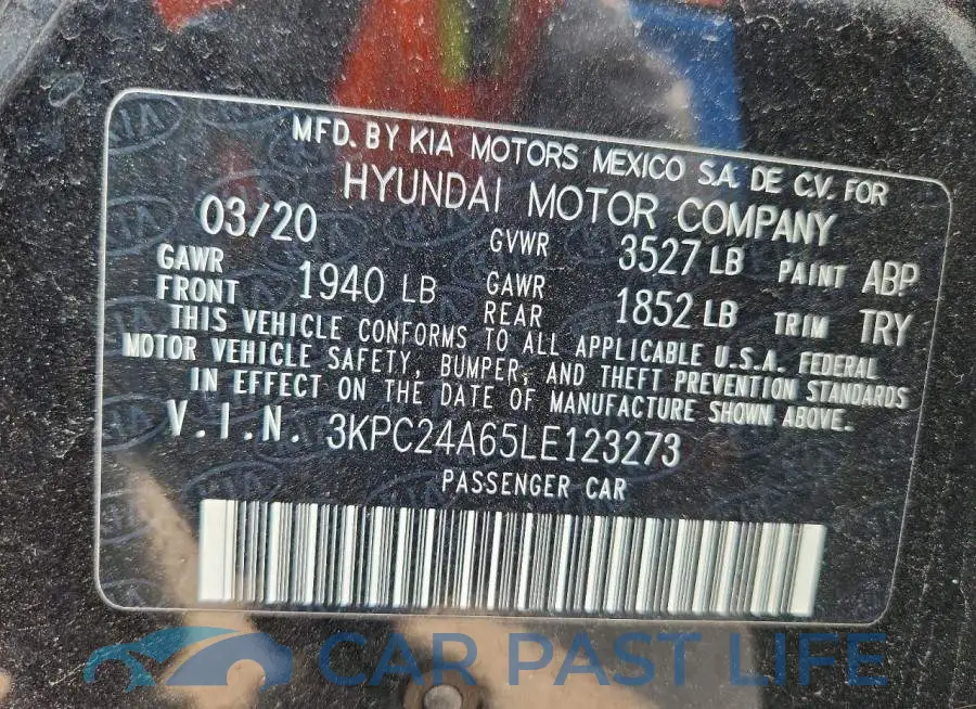 3KPC24A65LE123273# 13