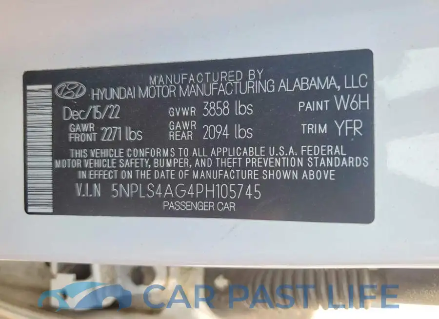 5NPLS4AG4PH105745# 12
